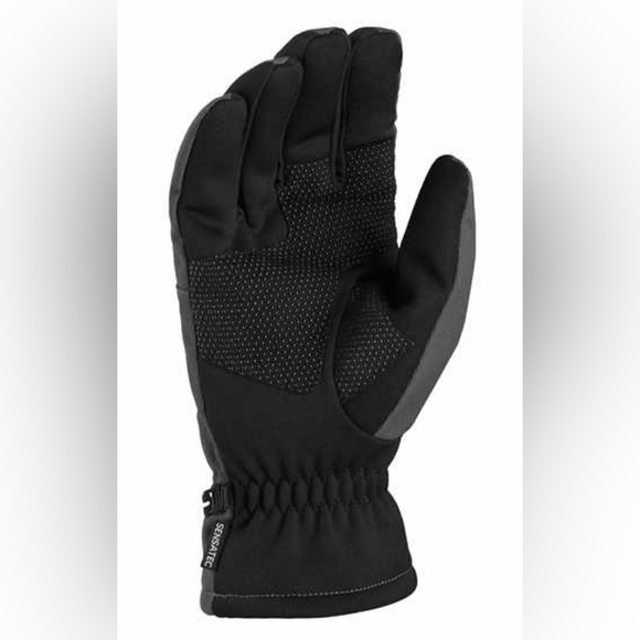 HEAD Men’s Waterproof Hybrid Gloves-Gray/ Size: Large (NWT) - Picture 3 of 8